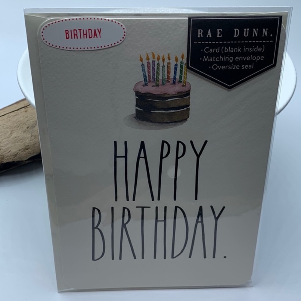 Rae Dunn HAPPY BIRTHDAY Card
